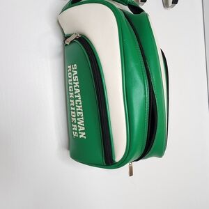 Green and White Men's Bag
